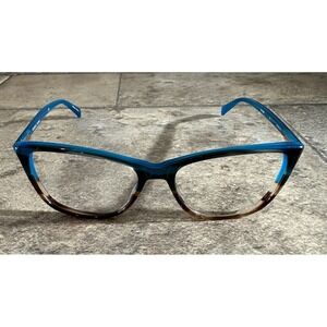 Cinzia Europa CIN-5086 C1 Teal Brown Tortoise Eyeglasses Frames 54-16-140mm DR1